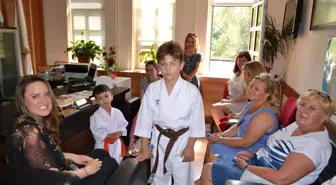 Taçlanan Başarı Kaymakamla Paylaşıldı