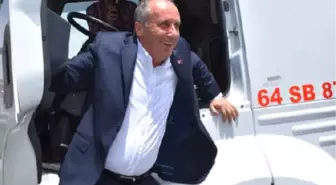 Muharrem İnce, Uşak'ta Kamyonun Direksiyonuna Geçti