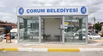 Çorum'da Otobüs Bekleyen Yolculara Klimalı Durak