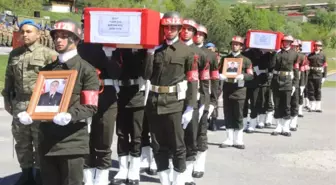 Hakkari Şehitleri Törenle Memleketlerine Uğurlandı