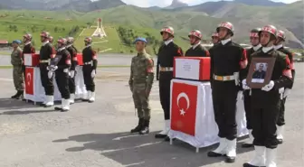 Hakkari'de Şehit Uğurlama Töreni