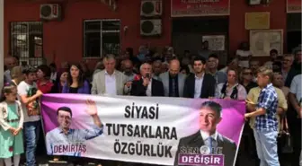 Hdp'lilerden Cezaevi Önünde Protesto