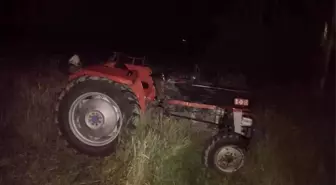Traktör Devrildi : 2 Yaralı