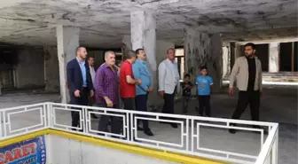 Yangında Hasar Gören İş Merkezine Yardım Eli Uzatıldı
