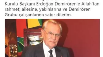 Dışişleri Bakanı Çavuşoğlu'ndan Erdoğan Demirören İçin Başsağlığı Mesajı