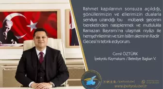 Kaymakam Öztürk'ten Kadir Gecesi Mesajı