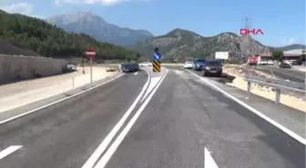 Antalya Heyelanda Çöken Yol Ulaşıma Açıldı