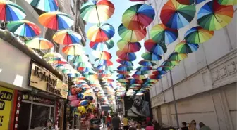 Çorlu'da 'Şemsiye Sokak' Uygulaması