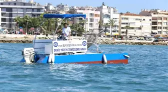 Aydın Büyükşehir Belediyesi Deniz Temizleme Aracı Yaptı