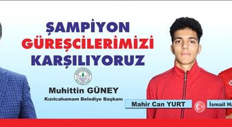 Şampiyon Güreşçiler Kızılcahamam'da Karşılanıyor