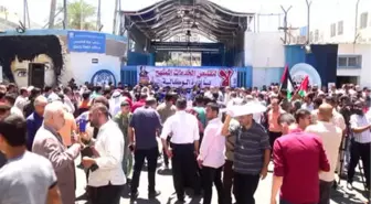 Unrwa'nın Hizmetlerinde Kısıtlamaya Gitmesi Protesto Edildi