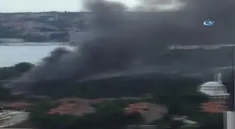 Beykoz'da Fabrika Yangını