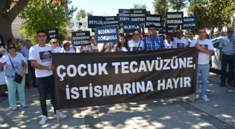 Antalya'da Çocuk İstismarı Protesto Edildi