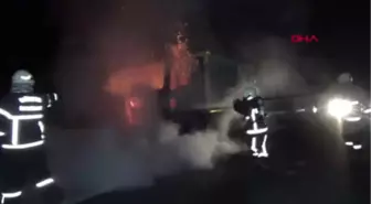Düzce - Çöp Kamyonu Alev Alev Yandı