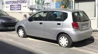 Park Halindeki 5 Aracın Lastiğini Kestiler
