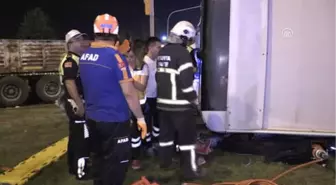 Tırla Çarpışan Yolcu Otobüsü Devrildi: 1 Ölü, 13 Yaralı