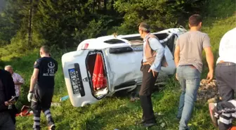 Trabzon'da Otomobil Şarampole Yuvarlandı: 1 Ölü, 3 Yaralı