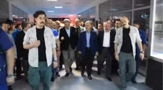 Sağlık Bakanı Ahmet Demircan ile Ulaştırma, Denizcilik ve Haberleşme Bakanı Ahmet Arslan, Tren...