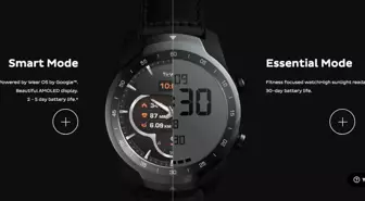 Ticwatch Pro, Bu 250 Dolarlık Akıllı Saat 1 Aylık Pil Ömrü Sunuyor