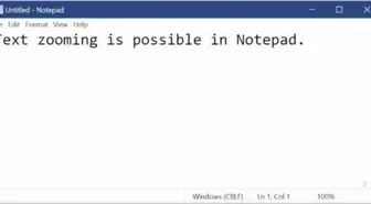 Microsoft Notepad Uygulamasını Yıllar Sonra Güncelliyor