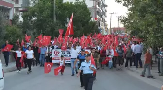 Ayvacık'ta 15 Temmuz Demokrasi Yürüyüşü