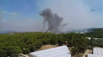 Antalya'da Orman Yangını... Karadan Ulaşım Zor Olduğu İçin, Havadan Müdahale Çalışmaları Sürüyor