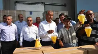 Tarsus'ta Meyve Üreticilerine Sinek Tuzağı Dağıtıldı