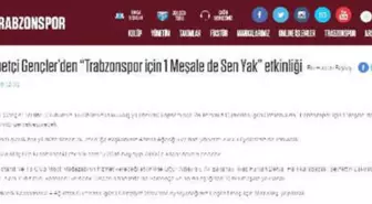 Trabzonspor'da '1 Meşale de Sen Yak' Etkinliği