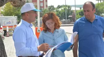 Başkan Köksoy, Kongre Caddesi'nde Sıcak Asfalt Yol Çalışmalarını İnceledi