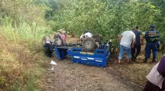 Alaplı'da Tarım Aracı Devrildi: 3 Yaralı