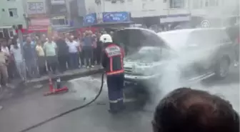 Artvin'de Araç Yangını