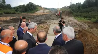 Bakan Turhan, Ordu Çevre Yolu İnşaatında İncelemelerde Bulundu