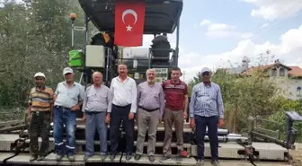 Hisarcık'ta İki Köy Yoluna Bitümlü Sıcak Karışım Asfalt