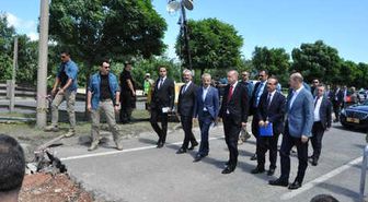 Cumhurbaşkanı Erdoğan, Ordu'da Sel Bölgesinde İncelemelerde Bulundu