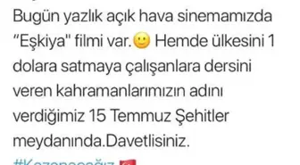 Film Afişiyle ABD'ye Gönderme