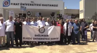 Elazığ'da Sağlık Çalışanlarına Saldırı Protesto Edildi