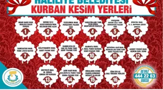 Haliliye'de Kurban Kesim ve Satış Yerleri Belirlendi