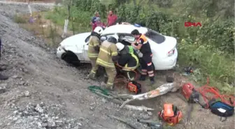 İzmir Alkollü Sürücünün Kullandığı Otomobil Takla Attı 2 Yaralı