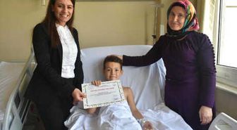 Sünnet Olan Çocuklara, 'Üstün Cesaret Belgesi'