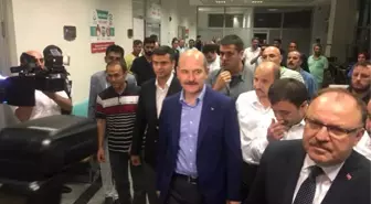 İçişleri Bakanı Soylu Hastanede Yaralıları Ziyaret Etti