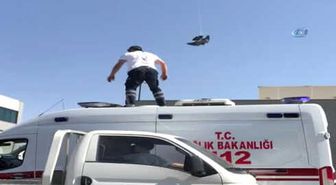 112 Çalışanı Bu Kez İnsan Hayatını Değil Güvercinin Canını Kurtardı