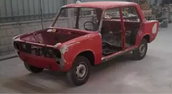 Miras Kalan Hurda Araca 40 Bin Lira Harcayarak Tüm İlgiyi Üstüne Topladı