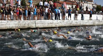 Sakin Şehir Eğirdir'de Triatlon Heyecanı
