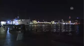 Galata Köprüsü'nde Bakım Çalışması Yapıldı