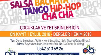Çorlu Belediyesi Gençlik ve Spor Kulübü, Dans Kursu Açacak