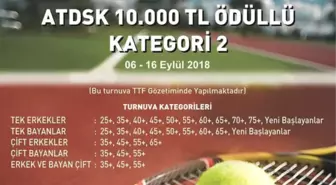 Tsyd Adana Senyör Tenis Turnuvası Başlıyor