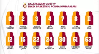 Galatasaray'da Forma Numaraları Belli Oldu