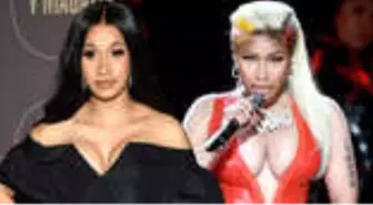 Cardi B ve Nicki Minaj'ın Kavgasında Ayakkabılar Havada Uçuştu