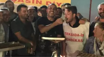 Haluk Levent'ten Eylem Yapan İşçilere Baklavalı Destek!