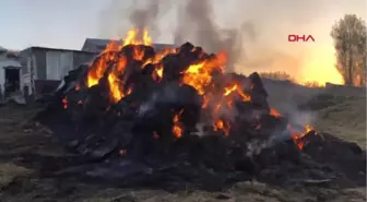 Kars Çiftçi Aile, 40 Ton Otun Kül Oluşunu Gözyaşları İçinde İzledi